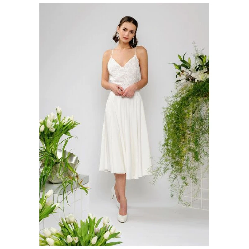 Atelier SNOW Zweiteiliges Brautkleid Trägertop Lily-Alyssien