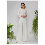 Atelier SNOW langärmliges Brauttop Lily