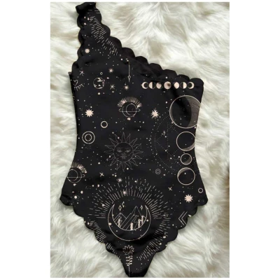 Averie Damen vegan Badeanzug Stella Schwarz