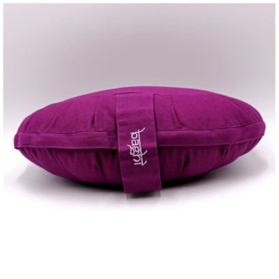 BAGHI Meditationskissen Halbmond basic aus Bio-Baumwolle kbA - Sitzhöhe 12cm