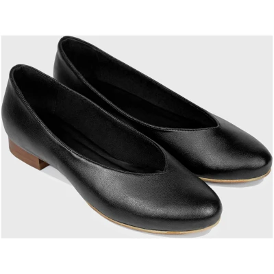 BOHEMA Damen vegan Ballerinas Pina Schwarz