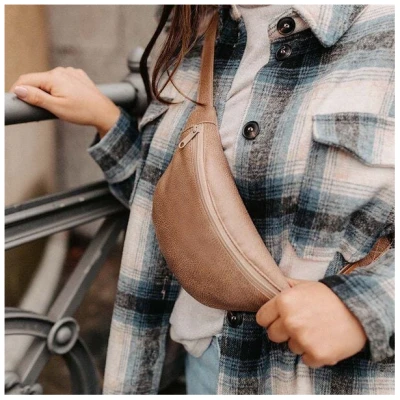 BOWLEANIES TASCHEN Bauchtasche | Gürteltasche aus Lederfaserstoff