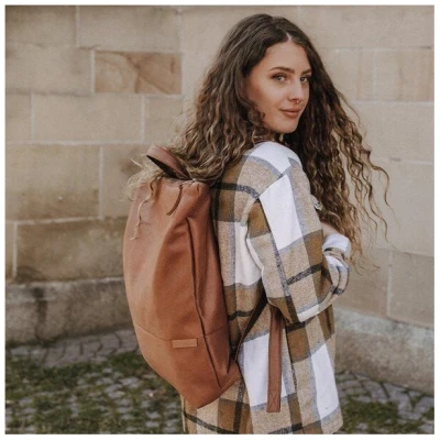 BOWLEANIES TASCHEN Rucksack aus Lederfaserstoff