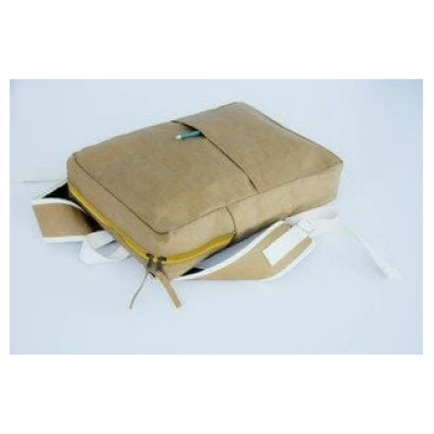 BY COPALA Kraft Paper : Rucksack aus nachhaltigem Kraft Papier. Lederoptik.