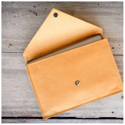 BY COPALA Laptop Hülle 13 " - 14 " Zoll aus Kraft Papier mit Magnetverschluss