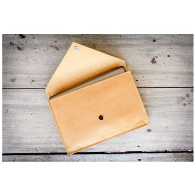 BY COPALA Laptop Hülle 15 " - 16 " Zoll aus Kraft Papier mit Magnetverschluss
