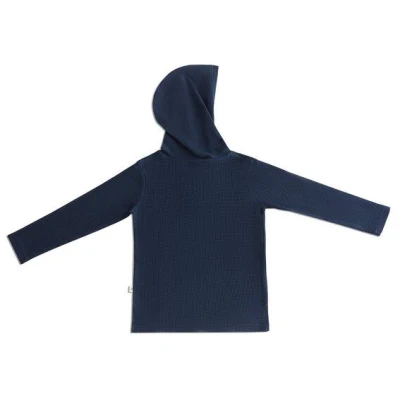 Baby Kinder Kapuzenshirt Bio-Baumwolle Waffel Strick Langarmshirt 2058"Leela Cotton"