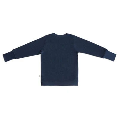 Baby Kinder Sweatshirt Bio-Baumwolle Waffel Strick Langarmshirt 2021"Leela Cotton"