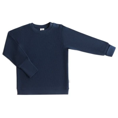 Baby Kinder Sweatshirt Bio-Baumwolle Waffel Strick Langarmshirt 2021"Leela Cotton"