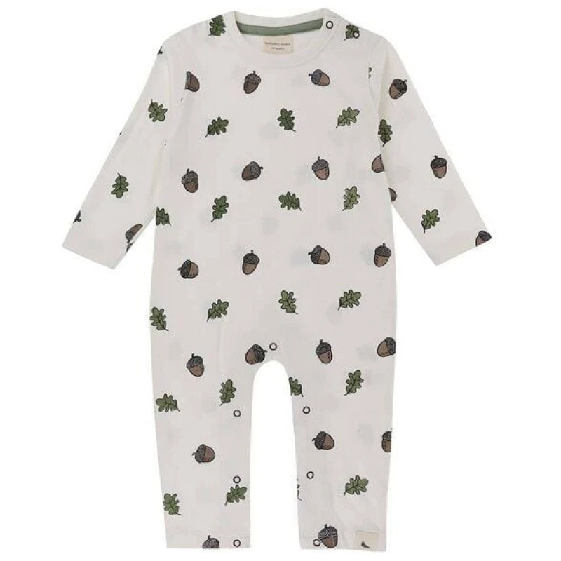 Baby Langarm Schlafanzug/ Strampler *Acorn* Bio Baumwolle | Turtledove London
