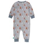 Baby Langarm Schlafanzug/ Strampler *Bear* GOTS & Bio- Baumwolle | Freds World