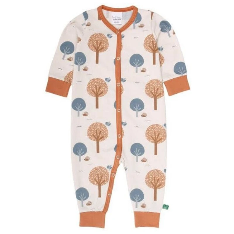 Baby Langarm Schlafanzug/ Strampler *Tree* GOTS & Bio- Baumwolle | Freds World
