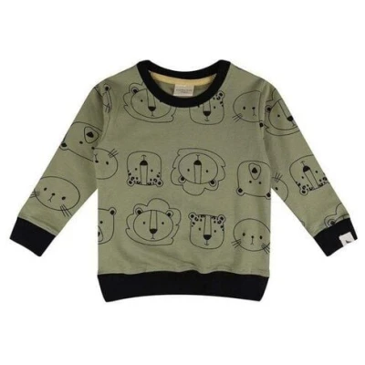 Baby Sweatshirt *Cub Faces* GOTS & BIO | Turtledove London