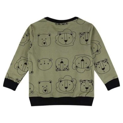 Baby Sweatshirt *Cub Faces* GOTS & BIO | Turtledove London