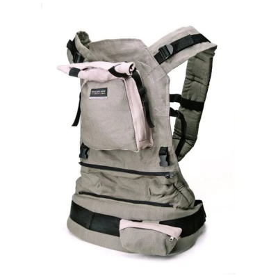 Babytrage aus Hanf - African Baby Carrier - Taupe