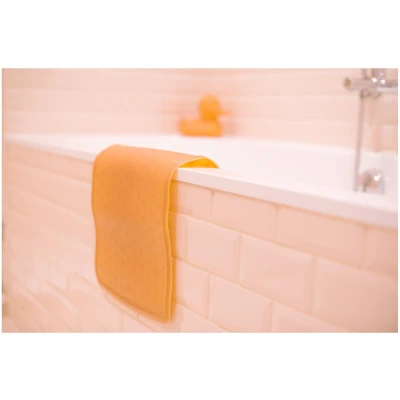 Badewanneneinlage Badematte aus Naturkautschuk natur Maße 55 x 32 cm