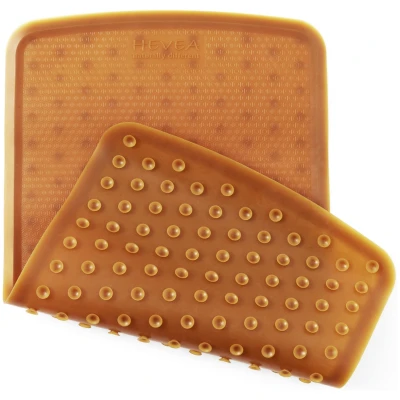 Badewanneneinlage Badematte aus Naturkautschuk natur Maße 55 x 32 cm