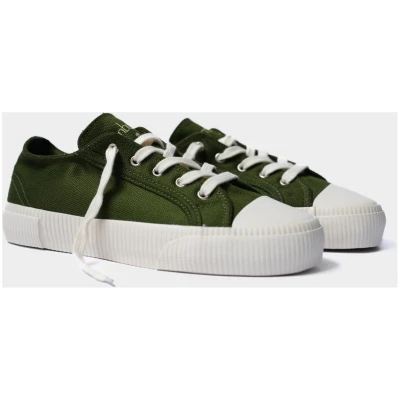 Bamburista Damen vegan Niedrig Sneaker Damen Marienkäfer Paradiso Moosgrün