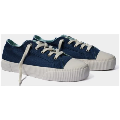 Bamburista Damen vegan Niedrig Sneaker Damen Marienkäfer Robino Thunder Blue