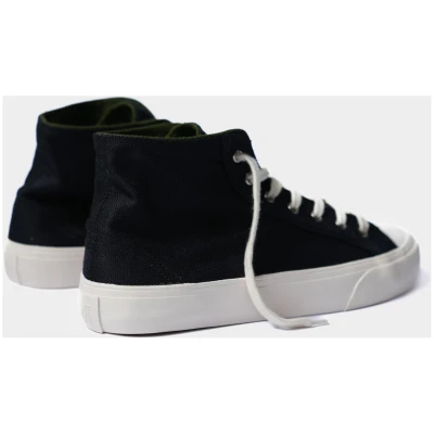 Bamburista Herren vegan Hoch Sneaker Herren Grasshopper Corvino Nacht Schwarz