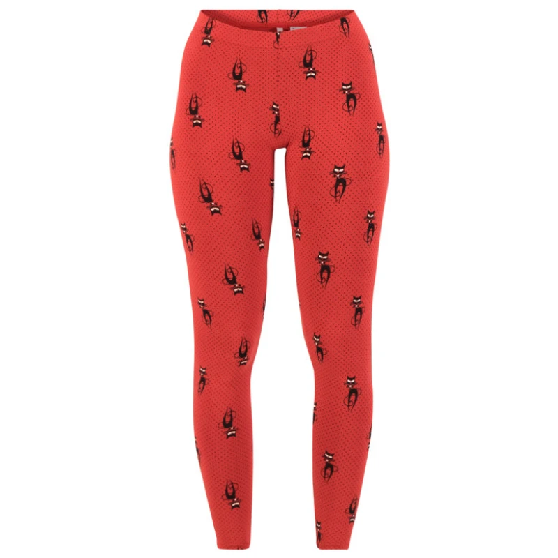 Baumwoll-Leggings hollarahütti meow
