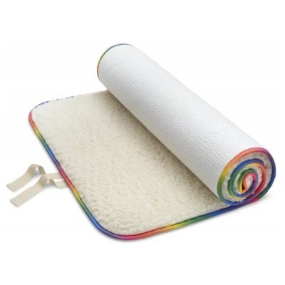 Bausinger Bio-Schurwoll Yogamatte Rainbow