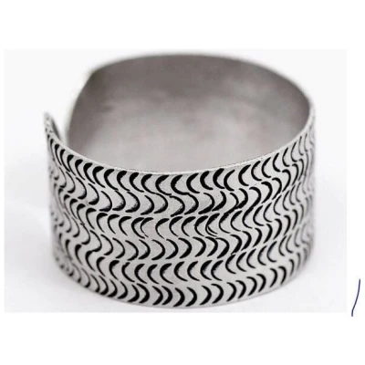 Bawa Hope Armreif Aluminium "Welle" recycelt