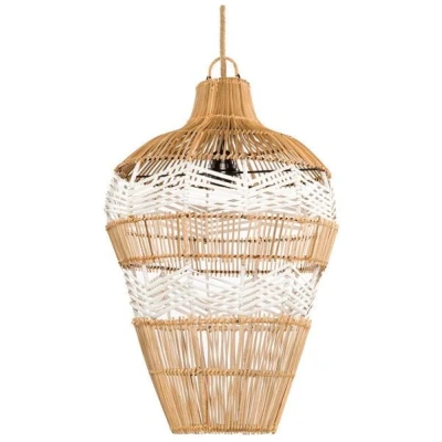 Bazar Bizar The Vase Pendelleuchte ⌀ 35 cm aus natürlichem Rattan