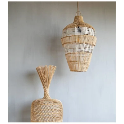 Bazar Bizar The Vase Pendelleuchte ⌀ 35 cm aus natürlichem Rattan