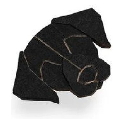 BeWooden Brosche aus Holz "Black Labrador" | Mode Schmuck