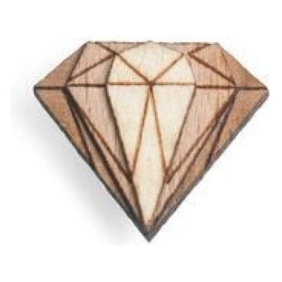 BeWooden Brosche aus Holz "Diamond Lapel" | Mode Schmuck