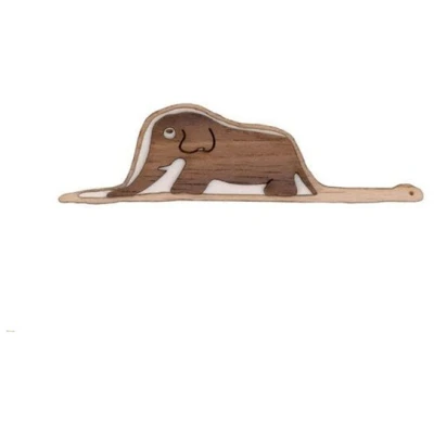 BeWooden Brosche aus Holz - Elefant in der Riesenschlange | der kleine Prinz | Mode Schmuck