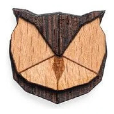 BeWooden Brosche aus Holz -Eule | Mode Schmuck
