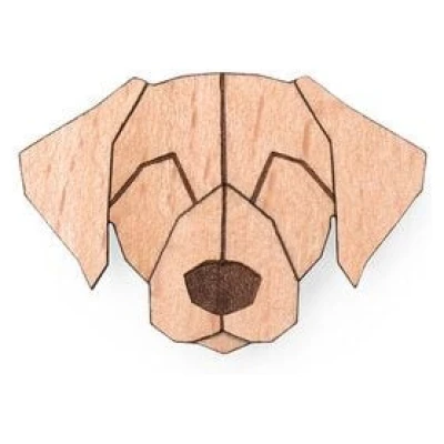 BeWooden Brosche aus Holz - Labrador | Mode Schmuck