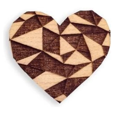 BeWooden Brosche aus Holz "Love Brooch"