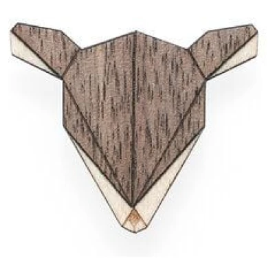 BeWooden Brosche aus Holz - Reh | Mode Schmuck