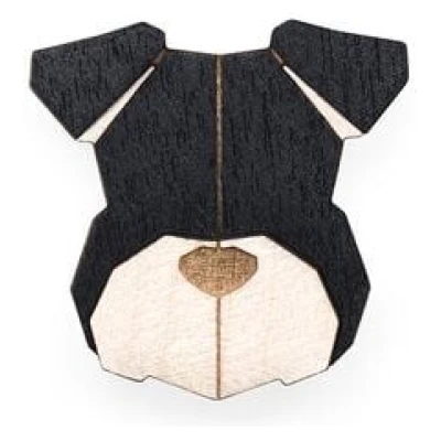 BeWooden Brosche aus Holz - Schnauzer | Mode Schmuck