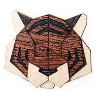 BeWooden Brosche aus Holz - Tiger | Mode Schmuck