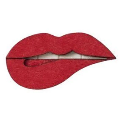 BeWooden Broschen aus Holz für Paare | Mode Schmuck | Lippen und Schnurrbart
