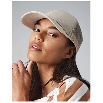 Beechfield Organic Cap mit Kunstoffverschluss aus Bio - Baumwolle
