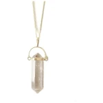 Bergkristall Halskette in Pendelform von Crystal and Sage