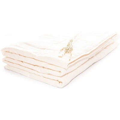 Bettdecke Schafschurwolle waschbar 135 x 200 cm, 540 g (Ganzjahr), Biber-Inlett