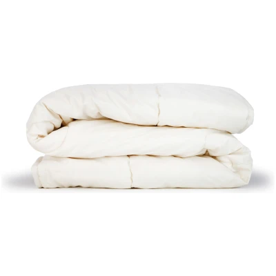 Bettdecke Wildseide mit Merino-Schafschurwolle (kbT) 155 x 220 cm, 850 g (Sommer), Perkal-Inlett