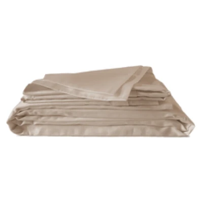 Bettwäsche Set: Baumwoll Satin sand