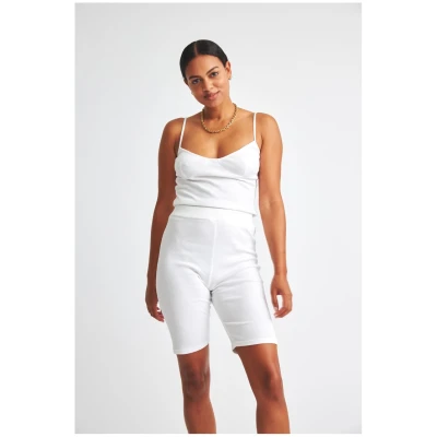 Biker Shorts White