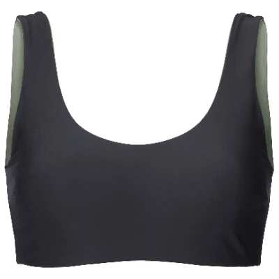 Bikinitop aus regeneriertem Polyamid, schwarz XS