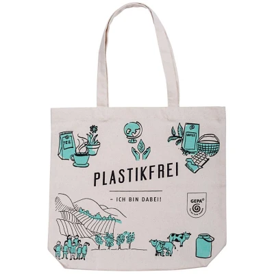 Bio Baumwoll-Shopper Plastikfrei""