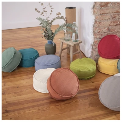 Bio-Yogakissen, haselnuss H 12 cm, ⌀ 30 cm