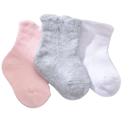Biorganic Baby Socken Bio-Baumwolle Gots 3er Pack Basic gemustert