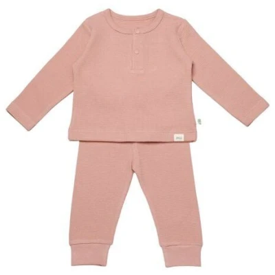 Biorganic Waffle Smile Baby Langarmshirt & Hose